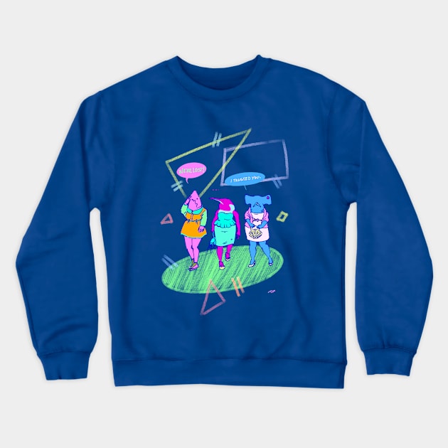 WHERE ARE WE Crewneck Sweatshirt by rapidpunches